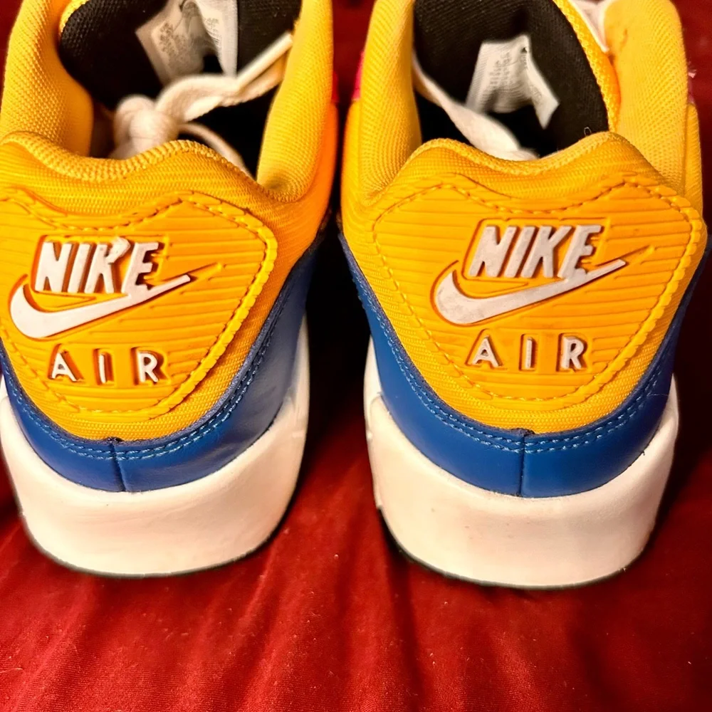 Nike Kids Air Max Sneakers - Pink, Blue, Yellow - Picture 4 of 8